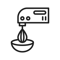 Flour Mixer icon vector image. Suitable for mobile apps, web apps and print media.