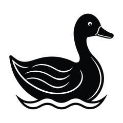 duck on white background