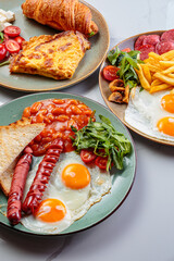 A fresh and delicious breakfast with an interesting serving