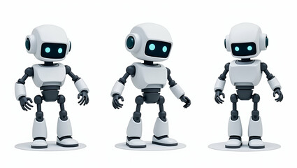 Explore flat, cute vector illustrations of innovative reinforcement learning robots showcasing advanced neural network training and adaptive robotics.