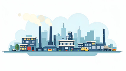 Exploring the Military-Industrial Complex: High-Resolution Vector Illustrations of Advanced Defense Systems and Innovative Manufacturing Processes in a Cute, Business-Friendly Style