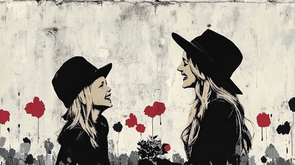 celebrate mother’s day with a heartwarming poster: a mother and daughter laughing together while gardening – capture the joy of shared hobbies and meaningful moments!