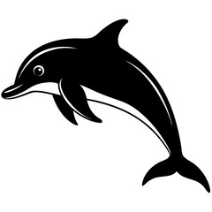 silhouette of a dolphin