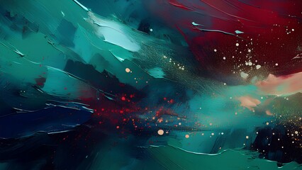 Fototapeta premium Abstract background texture, a mix of pastel colors including shades of pink, burgundy, green and red. This harmonious composition evokes a sense of calm and creativity, ideal for various designs.