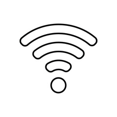 WIFI SIGNAL vector icon stock illustration