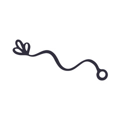 Hand Drawn Scribble Doodle Flower