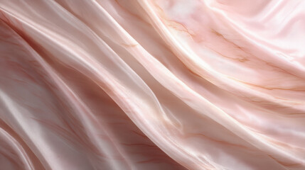 Soft blush toned silk fabric with elegant marbling effect, creating serene atmosphere