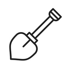 Spade and Shovel icon vector image. Suitable for mobile apps, web apps and print media.