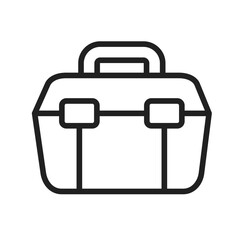 Toolbox icon vector image. Suitable for mobile apps, web apps and print media.