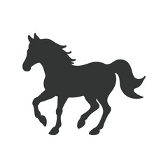 Horse silhouette vector isolated on white background. Beautiful Black And White Horse Head Silhouette vector design. Image for logo, design and tattoo.
