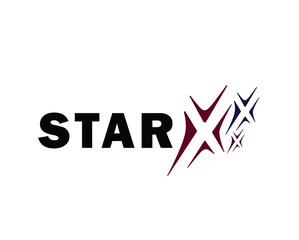 abstract triple X star logo design template illustration inspiration