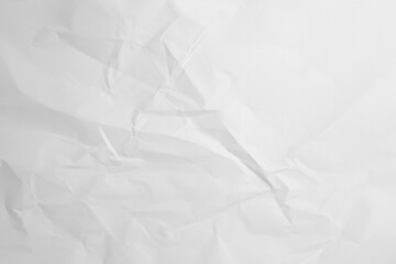 White Paper Texture background. Crumpled white paper abstract shape background with space paper for text. Clean white paper, wrinkled, abstract background.