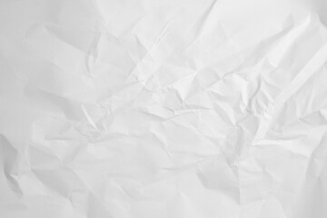 White Paper Texture background. Crumpled white paper abstract shape background with space paper for text. Clean white paper, wrinkled, abstract background.