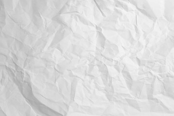 White Paper Texture background. Crumpled white paper abstract shape background with space paper for text. Clean white paper, wrinkled, abstract background.