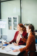 Business and lawyers discussing contract papers with brass scale on desk in office. Law, legal...