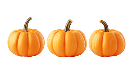 Obraz premium Pack of Pumpkin Set Against Transparent Background for Seasonal Decor, Cooking, or Fall-Themed Projects