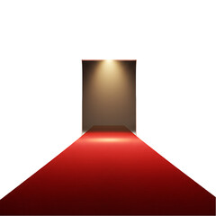 Obraz premium Red Carpet Entrance: Premium Stock Image