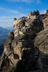 Monasteries of Meteora Built into Dramatic Rock Formations, Greece