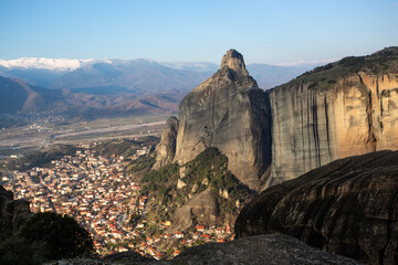 Monasteries of Meteora Built into Dramatic Rock Formations, Greece