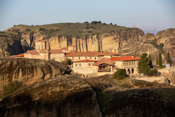 Monasteries of Meteora Built into Dramatic Rock Formations, Greece