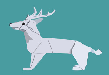 origami vector art of animal