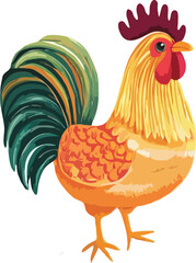 rooster vector art