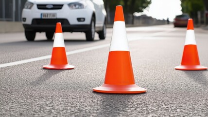 Urban traffic law enforcement image featuring speeding and urban speed limit themes.