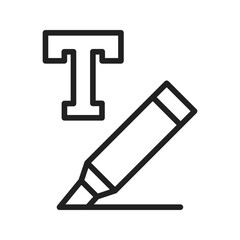 Text Highlight icon vector image. Suitable for mobile apps, web apps and print media.