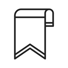 Bookmark icon vector image. Suitable for mobile apps, web apps and print media.