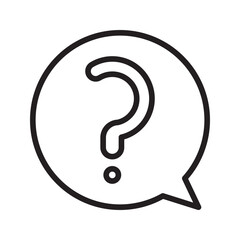 Question Mark icon vector image. Suitable for mobile apps, web apps and print media.