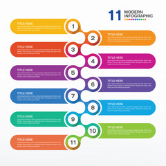 Infographic 11 option and number