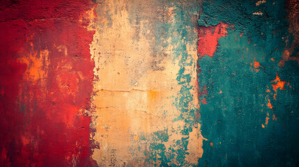 Colorful weathered wall texture background