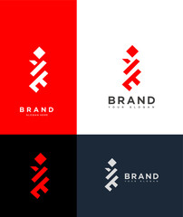 letter I Logo Design Brand Identity Variations