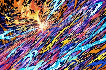 カオス、混沌、厄災、インフェルノ、抽象的な背景画像