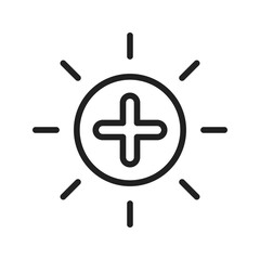 Obraz premium Brightness I icon vector image. Suitable for mobile apps, web apps and print media.