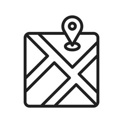 Marked Location icon vector image. Suitable for mobile apps, web apps and print media.