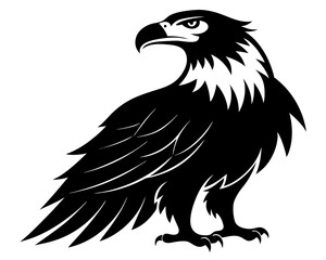 American Bald Eagle Silhouette Vector & Patriotic Bird SVG
