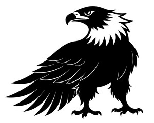 American Bald Eagle Silhouette Vector & Patriotic Bird SVG