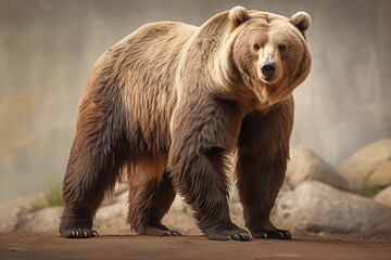 Obraz premium Brown Bear in its Natural Habitat