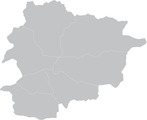Andorra Map – Vector Outline Country Silhouette
