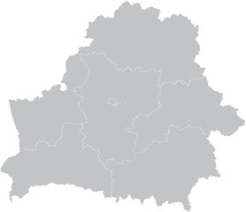Fototapeta premium map Belarus – Vector Outline and Regions 
