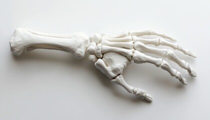 Anatomical wrist model for medical reference and skeletal system illustration