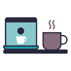 Laptop and Coffee The Perfect Work from Home Setup