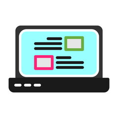 Fototapeta premium Laptop Icon