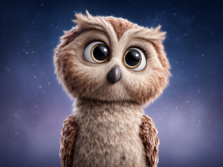 Obraz premium owl's tales: starry night stories for children