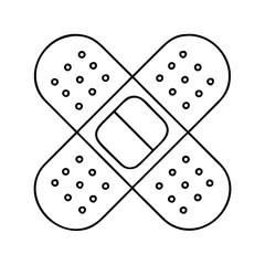 bandage icon, bandage vector illustration-simple illustration of bandage, perfect for bandage logos and icons
