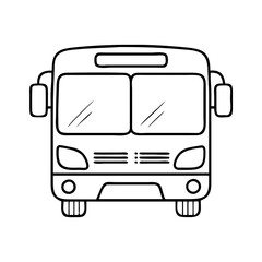 bus icon, bus vector illustration-simple illustration of bus, perfect for bus logos and icons