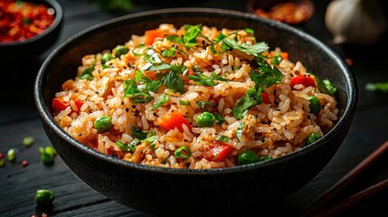 Delicious fried rice dish