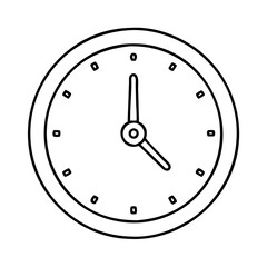 clock icon, clock vector illustration-simple illustration of clock, perfect for clock logos and icons