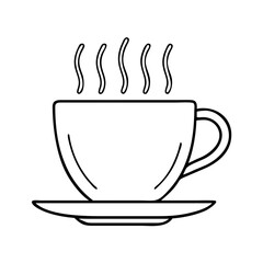 coffee cup icon, coffee cup vector illustration-simple illustration of coffee cup, perfect for coffee cup logos and icons